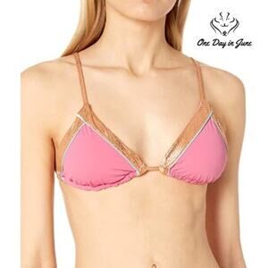 Bikini Lab Triangle Bra Bikini Top Swimsuit Size S